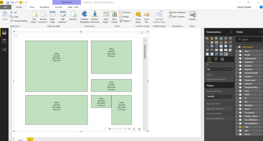 Visio custom visual preview for PowerBI available for all! - bVisual