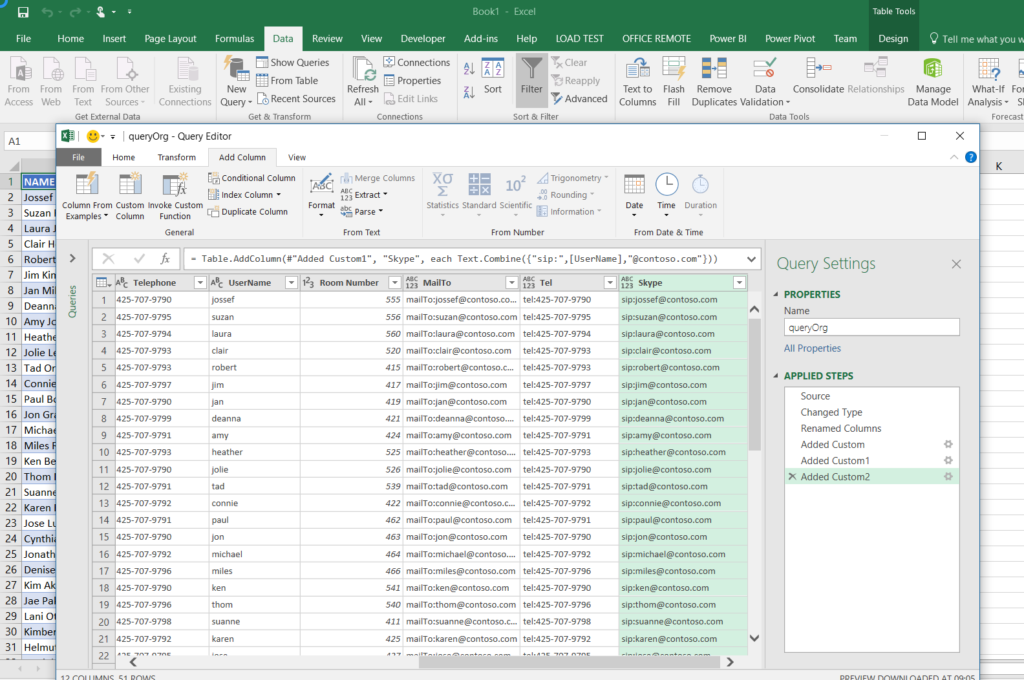 Aliasing Data Columns for Visio Organization Chart Wizard - bVisual