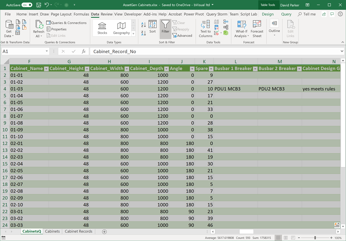 Changing Visio Shape Size and Angle with Linked Data bVisual