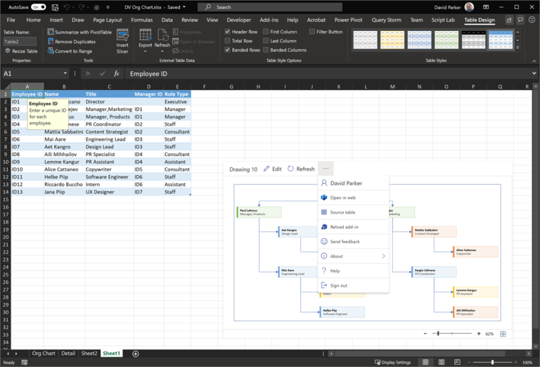 Как перенести из visio в excel