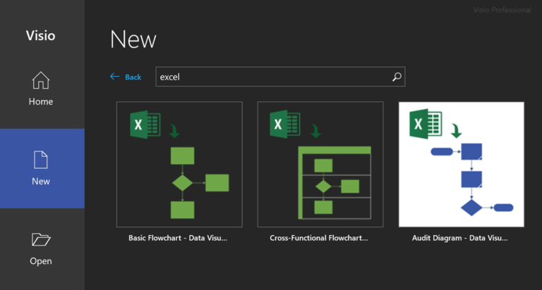 Using the Visio Data Visualizer in Excel