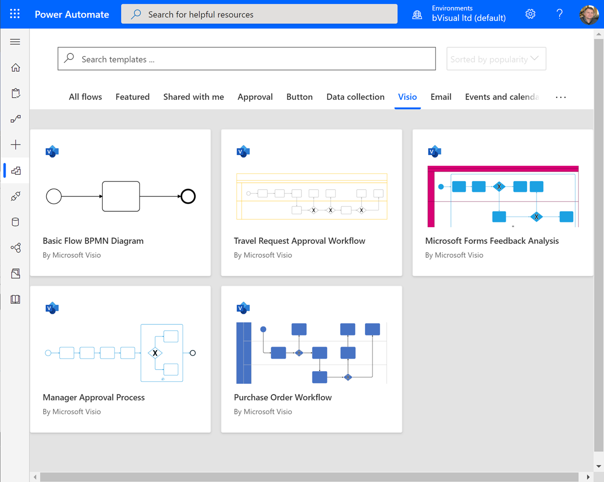 Designing Power Automate Flows with Microsoft Visio bVisual