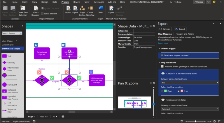 Designing Power Automate Flows with Microsoft Visio - bVisual