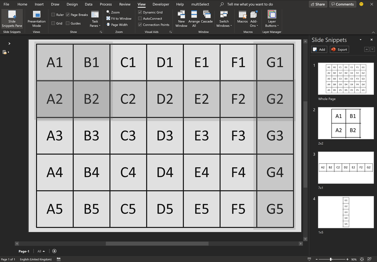 Visio Slide Snippets
