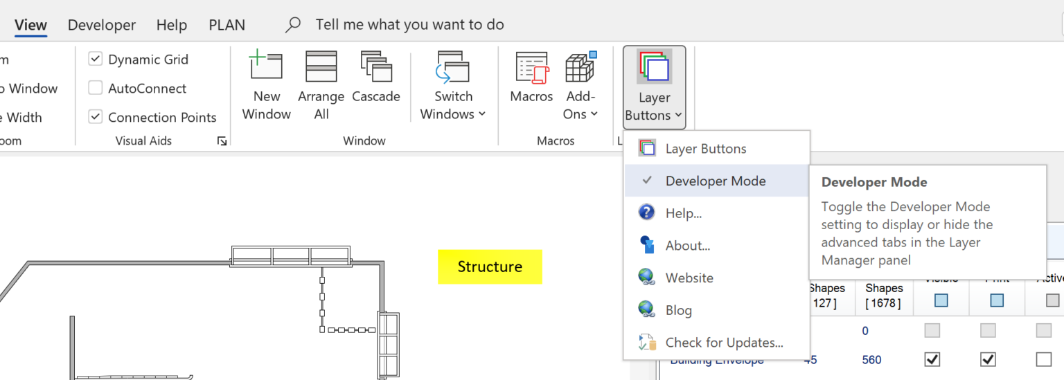 Developer Mode for advanced Layer Manager actions - bVisual