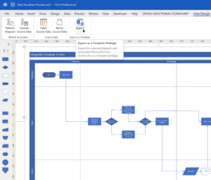 Using the Visio Data Visualizer in Excel