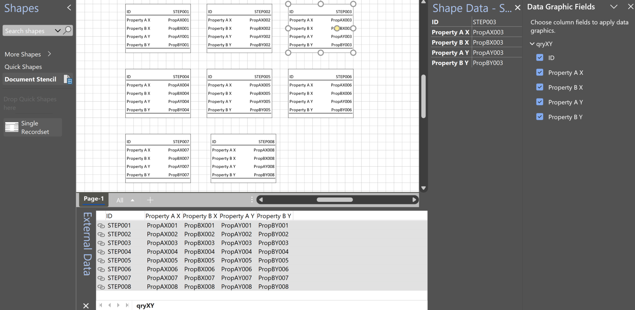 Merging Linked Data from Similar Tables - bVisual