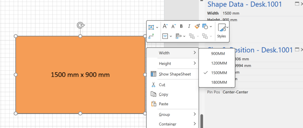 Fixing dimensions of 2D shapes - bVisual